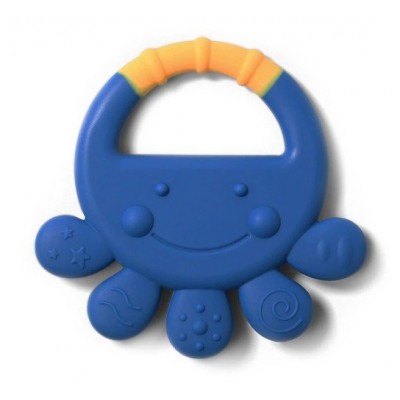 Miniaturka artykułu - BABYONO Gryzak silikonowy OCTOPUS VICKY, 1 sztuka