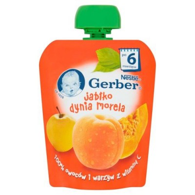 Miniaturka artykułu - GERBER Deserek jabłko dynia morela, 90g