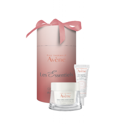 Miniaturka artykułu - Avene zestaw Les Essentiels Krem odżywczy, 50ml + krem kojący pod oczy, 10ml