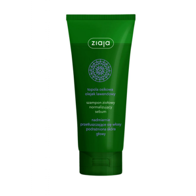 Miniaturka artykułu - ZIAJA Szampon ziołowy normalizujący sebum, 200 ml