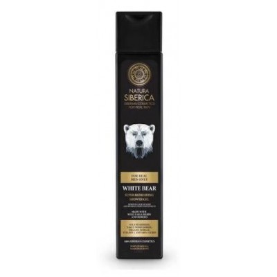 Miniaturka artykułu - Natura Siberica Men White Bear Orzeźwiający żel pod prysznic dla mężczyzn, 250ml 