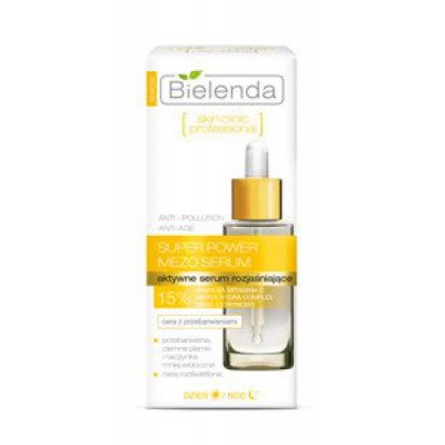Miniaturka artykułu - BIELENDA SKIN CLINIC PROFESSIONAL Aktywne serum rozjaśniające dzień i noc, 30ml