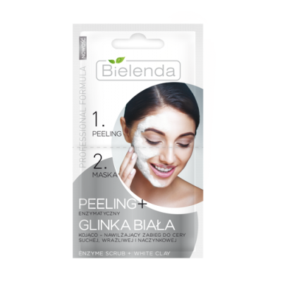 Miniaturka artykułu - BIELENDA PROFESSIONAL FORMULA Glinka biała + Peeling enzymatyczny, 2x5g