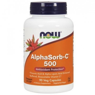 Miniaturka artykułu - NOW FOOD AlphaSorb-C 500 mg Witamina C, 90 kaps.