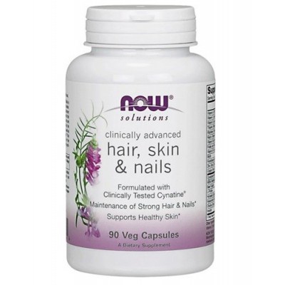 Miniaturka artykułu - Now Clinical Hair, Skin & Nails, 90 kaps.