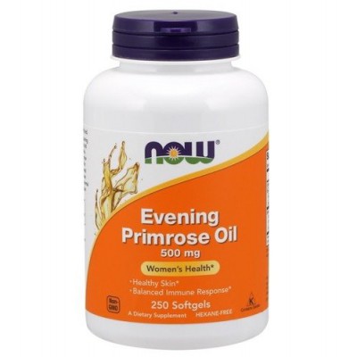 Miniaturka artykułu - NOW Evening Primrose 500mg, 100 kapsułek