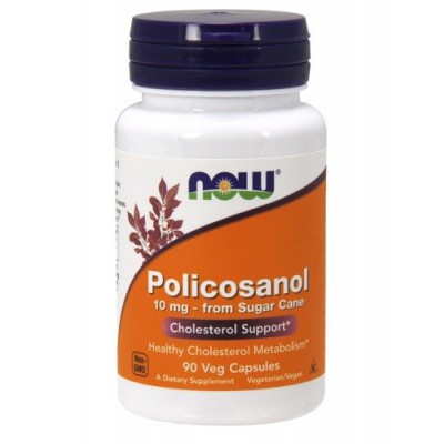 Miniaturka artykułu - NOW Policosanol 10 mg, 90 kapsułek