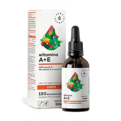 Witamina A + E Forte MCT-Oil krople, 50ml