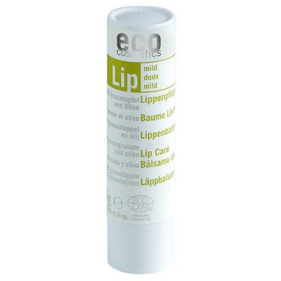 Miniaturka artykułu - Eco Cosmetic Balsam do ust w sztyfcie z owocem granatu i oliwą z oliwek, 4g