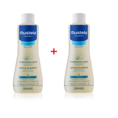 Miniaturka artykułu - MUSTELA Delikatny szampon, 2x500 ml 
