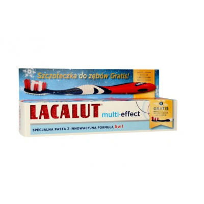 Lacalut multi-effect 75ml + szczoteczka do zęb&oacute;w