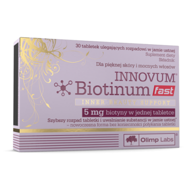 Miniaturka artykułu - OLIMP Innovum Biotinum Fast, 30tabl.
