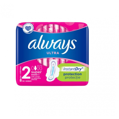 Miniaturka artykułu - ALWAYS Ultra Super Plus Podpaski, 8 sztuk