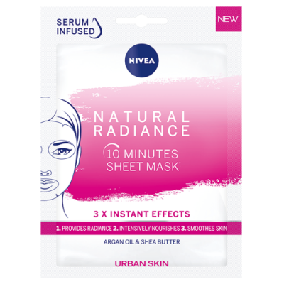 Miniaturka artykułu - NIVEA Natural Radiance maska w płachcie