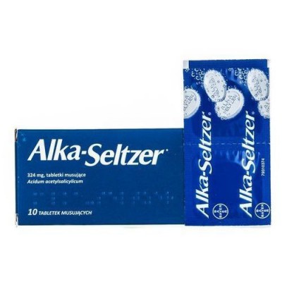 Miniaturka artykułu - Alka-Seltzer 0,324 g, 10 tabletek musujących