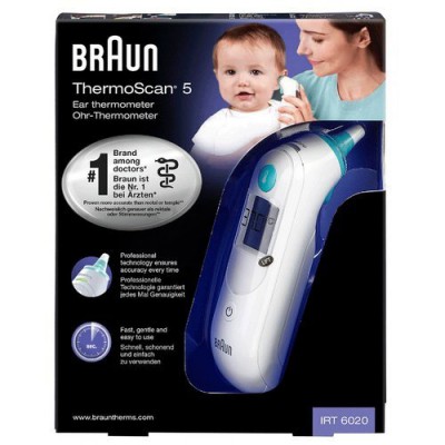 Miniaturka artykułu - Termometr do ucha Braun IRT6020 Thermoscan