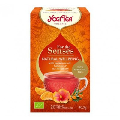 Miniaturka artykułu - YOGI TEA NATURAL WELLBEING Szczęście z natury, 20 saszetek 