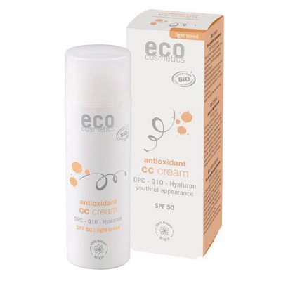 Miniaturka artykułu - ECO Krem CC jasny SPF 50 z OPC, Q10 i kwasem hialuronowym, 50ml