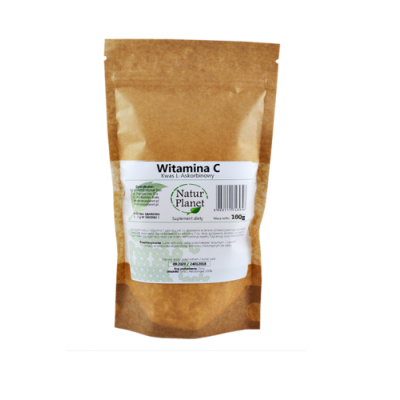 Miniaturka artykułu - Kwas L-Askorbinowy (Witamina C) NaturPlanet, 100g