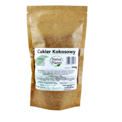 Miniaturka artykułu - Cukier Kokosowy NaturPlanet, 500 g