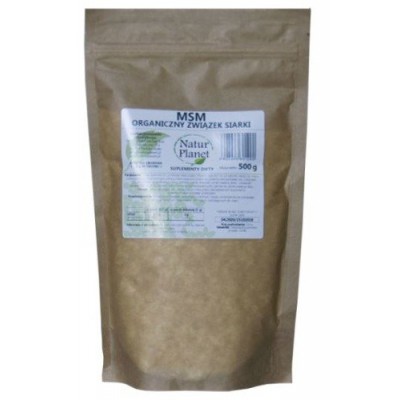 NaturPlanet MSM Organiczny związek siarki proszek, 500g