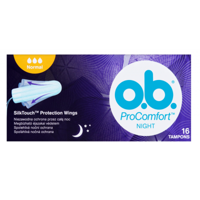 Miniaturka artykułu - OB ProComfort Night Normal Tampony higieniczne, 16 sztuk