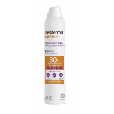 Miniaturka artykułu - SESDERMA REPASKIN Transparent Spray Sunscreen SPF 30, 200 ml