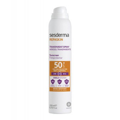 Miniaturka artykułu - SESDERMA REPASKIN Transparent Spray Sunscreen SPF 50+, 200 ml