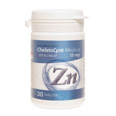 Chelato Cynk Medica 15 mg, 30 tabl.