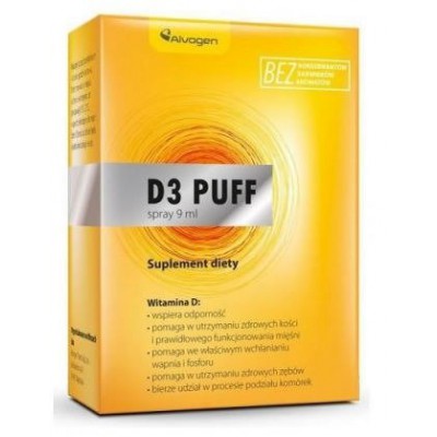 Miniaturka artykułu - D3 Puff spray do ust, 9 ml