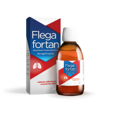 Miniaturka artykułu - Flegafortan syrop 1,6 mg/ml, 125 ml