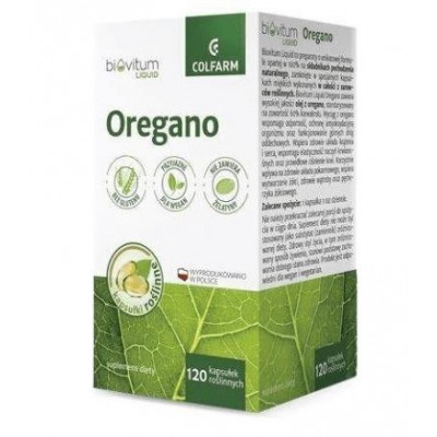 Miniaturka artykułu - COLFARM Biovitum Oregano, 120 kapsułek 