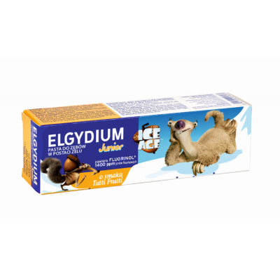 Miniaturka artykułu - ELGYDIUM JUNIOR Pasta do zęb&oacute;w Tutti Frutti, 50ml