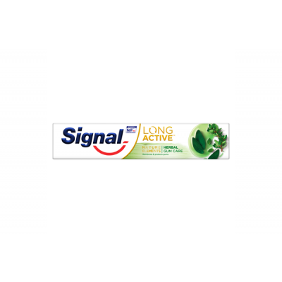 Miniaturka artykułu - SIGNAL Long Active Nature Elements Herbal Gum Care Pasta do zęb&oacute;w chroniąca dziąsła, 75 ml