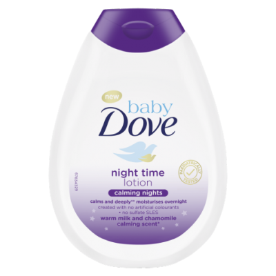Miniaturka artykułu - DOVE Baby night time balsam dla dzieci, 400ml