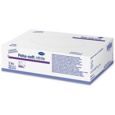 Miniaturka artykułu - Rękawice PEHA-SOFT diagnostyczna nitrile rozmiar XL, 90 sztuk