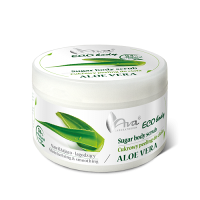 Miniaturka artykułu - AVA ECO Body cukrowy peeling do ciała z aloesem, 250g