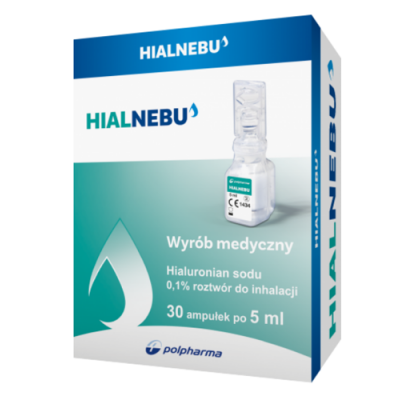 Miniaturka artykułu - HIALNEBU Nebu Hialuronic Roztw&oacute;r do inhalacji 0,1%, 30 amp. x 5 ml