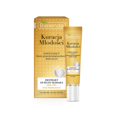 Miniaturka artykułu - BIELENDA Kuracja Młodosci Nawilżający krem pod oczy, 15ml