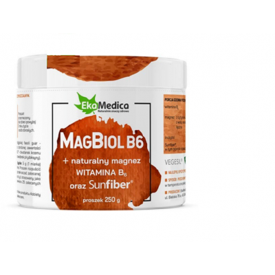 Miniaturka artykułu - EkaMedica MagBiol B6 proszek, 250 g