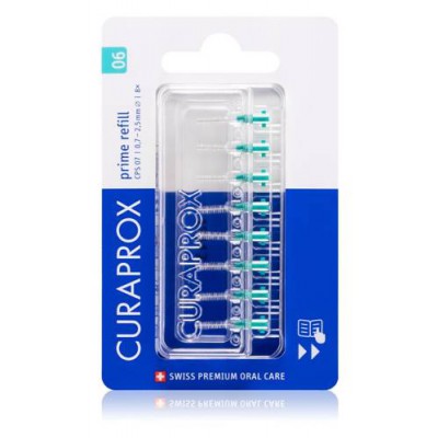 Miniaturka artykułu - CURAPROX CPS 06 Prime Refill Szczoteczki międzyzębowe, 8szt.