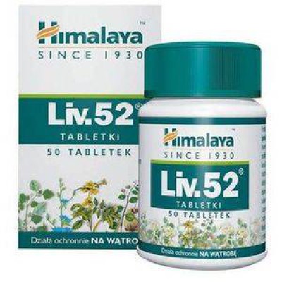 Miniaturka artykułu - HIMALAYA Liv 52, 50 tabletek