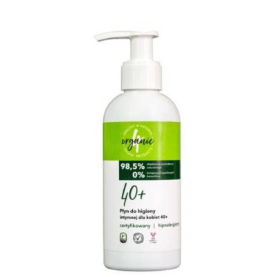 Miniaturka artykułu - 4Organic Płyn do higieny intymnej 40+, 200ml
