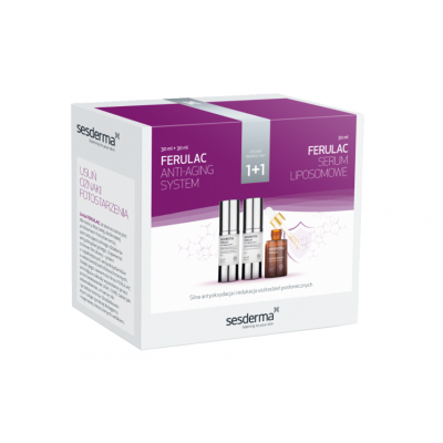 Miniaturka artykułu - SESDERMA FERULAC serum liposomowe, 30ml + anti-aging system 30ml+30ml