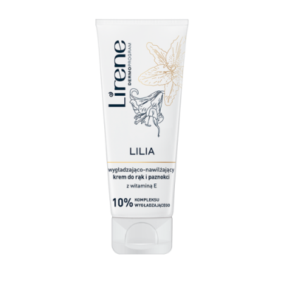 Miniaturka artykułu - LIRENE Wygładzająco - nawilżający krem do rąk i paznokci Lilia, 75ml
