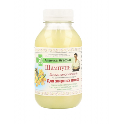 Miniaturka artykułu - Babuszka Agafia Szampon do włos&oacute;w przetłuszczających się, 300ml