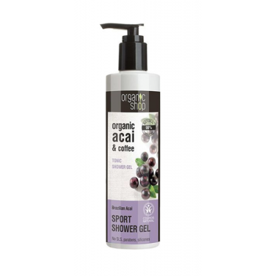 Miniaturka artykułu - ORGANIC SHOP Żel pod prysznic brazylijskie jagody acai, 280ml
