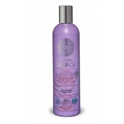 Miniaturka artykułu - Natura Siberica Szampon regenerująco-ochronny do włos&oacute;w suchych, 400ml