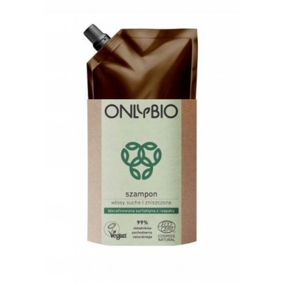Miniaturka artykułu - OnlyBio Szampon do włos&oacute;w suchych i zniszczonych, 500ml (zapas)