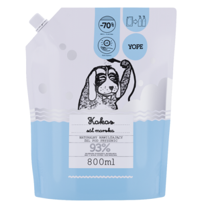 YOPE Kokos i s&oacute;l morska Żel pod prysznic, (zapas) 800ml